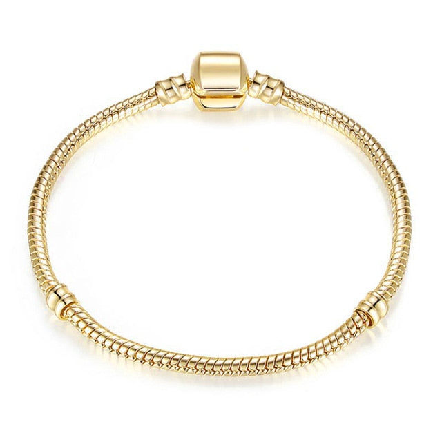 Authentic Silver Color Snake Chain Bracelet