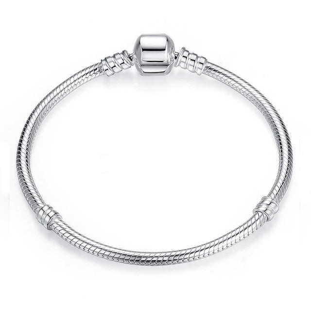 Authentic Silver Color Snake Chain Bracelet
