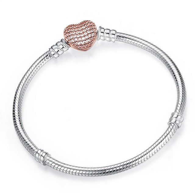 Authentic Silver Color Snake Chain Bracelet