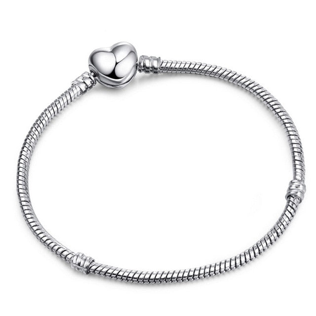 Authentic Silver Color Snake Chain Bracelet
