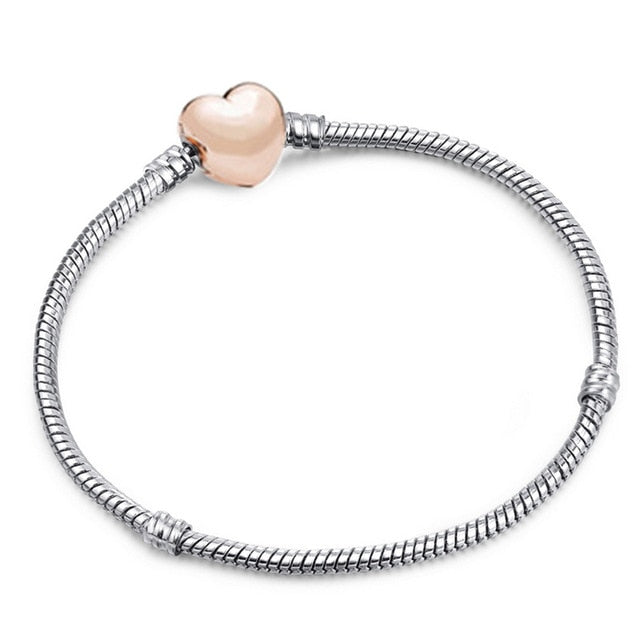 Authentic Silver Color Snake Chain Bracelet