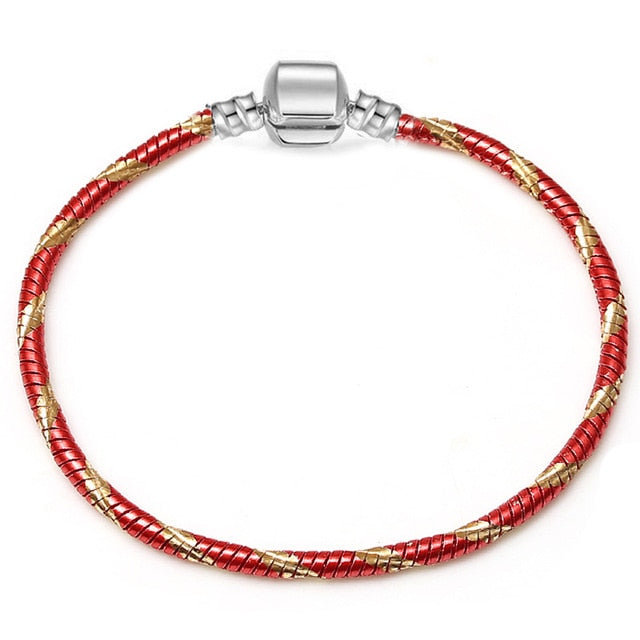 Authentic Silver Color Snake Chain Bracelet