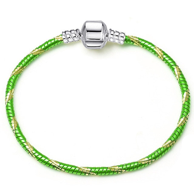 Authentic Silver Color Snake Chain Bracelet