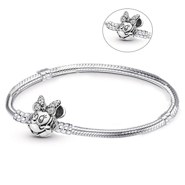 Authentic Silver Color Snake Chain Bracelet