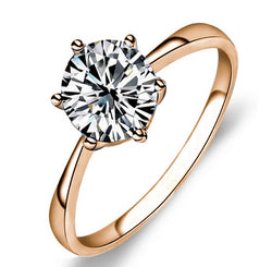 Classic Six Claw Gold Color Ring