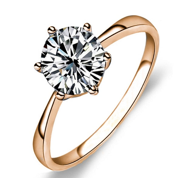 Classic Six Claw Gold Color Ring