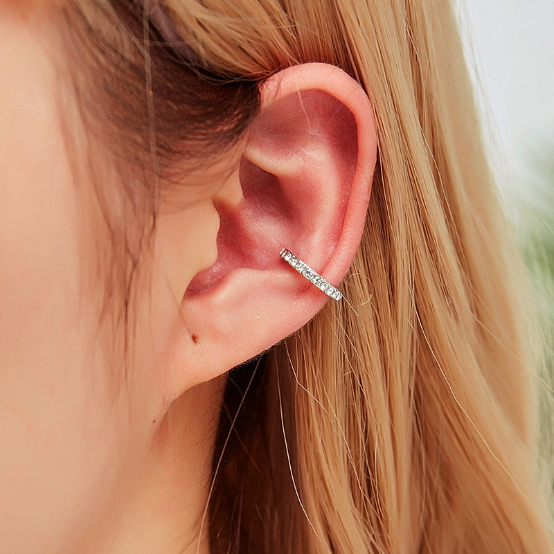 Vintage Clip Crystal Ear Cuff