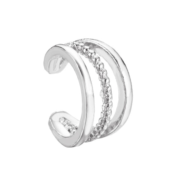 Vintage Clip Crystal Ear Cuff