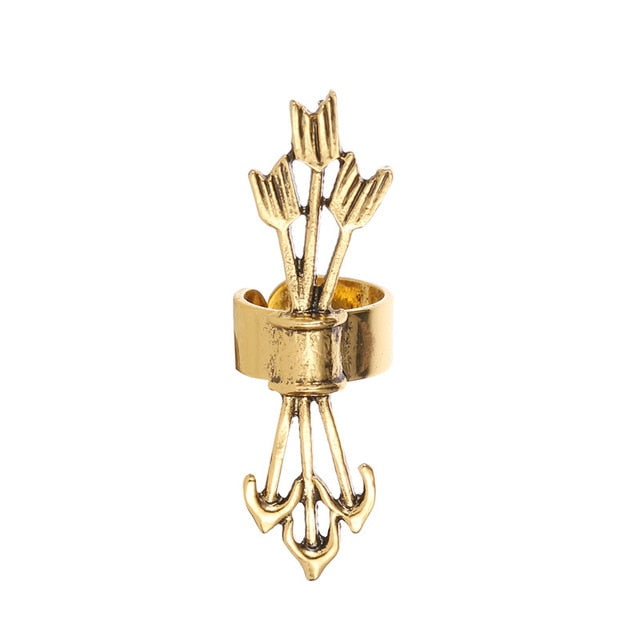 Vintage Clip Crystal Ear Cuff
