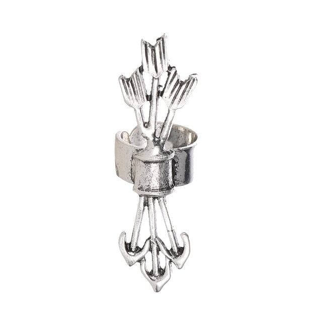 Vintage Clip Crystal Ear Cuff